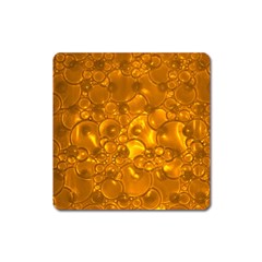 Bubbles Circles Template Texture Square Magnet by Wegoenart