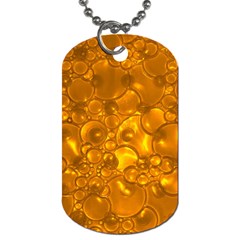 Bubbles Circles Template Texture Dog Tag (one Side) by Wegoenart