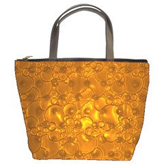 Bubbles Circles Template Texture Bucket Bag by Wegoenart