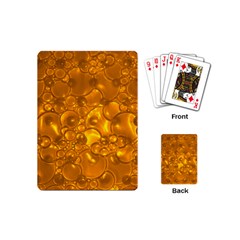 Bubbles Circles Template Texture Playing Cards (mini) by Wegoenart