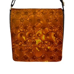 Bubbles Circles Template Texture Flap Closure Messenger Bag (l) by Wegoenart