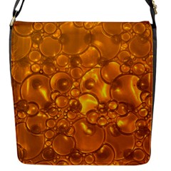 Bubbles Circles Template Texture Flap Closure Messenger Bag (s) by Wegoenart