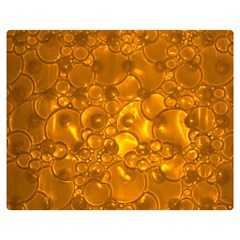 Bubbles Circles Template Texture Double Sided Flano Blanket (medium)  by Wegoenart