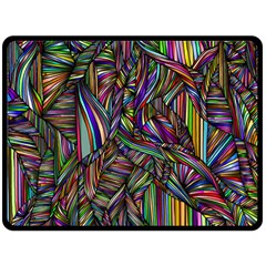 Abstract Background Double Sided Fleece Blanket (large) 