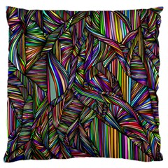 Abstract Background Large Flano Cushion Case (two Sides)