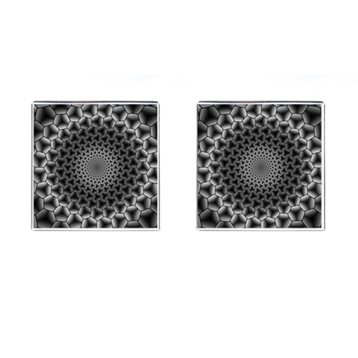 Pattern Abstract Graphic District Cufflinks (Square)