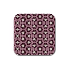 Background Pattern Structure Rubber Square Coaster (4 pack) 