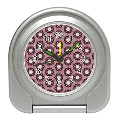 Background Pattern Structure Travel Alarm Clock