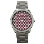 Background Pattern Structure Sport Metal Watch Front