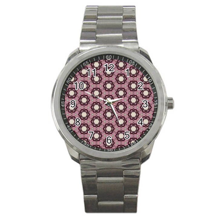 Background Pattern Structure Sport Metal Watch