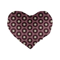 Background Pattern Structure Standard 16  Premium Flano Heart Shape Cushions