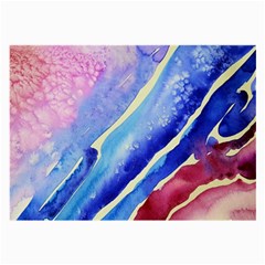 Painting Abstract Blue Pink Spots Large Glasses Cloth by Wegoenart