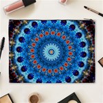 Rose Kaleidoscope Art Pattern Cosmetic Bag (XL) Back