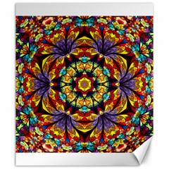 Flowers Kaleidoscope Art Pattern Canvas 20  X 24  by Wegoenart