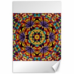 Flowers Kaleidoscope Art Pattern Canvas 20  X 30  by Wegoenart