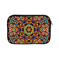 Flowers Kaleidoscope Art Pattern Apple Ipad Mini Zipper Cases by Wegoenart