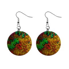 Background Color Template Abstrac Mini Button Earrings by Wegoenart