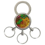 Background Color Template Abstrac 3-Ring Key Chains Front