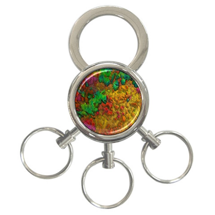 Background Color Template Abstrac 3-Ring Key Chains