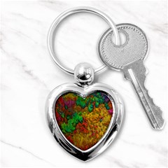 Background Color Template Abstrac Key Chains (heart)  by Wegoenart