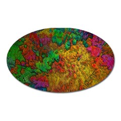 Background Color Template Abstrac Oval Magnet