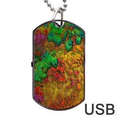 Background Color Template Abstrac Dog Tag Usb Flash (two Sides) by Wegoenart