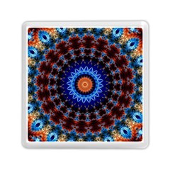 Rose Kaleidoscope Art Ornament Memory Card Reader (square) by Wegoenart