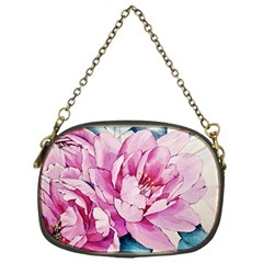 Art Painting Flowers Peonies Pink Chain Purse (one Side) by Wegoenart