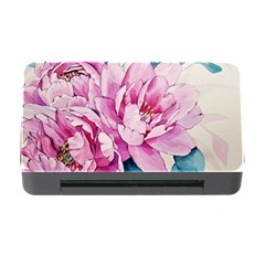 Art Painting Flowers Peonies Pink Memory Card Reader With Cf by Wegoenart