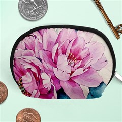 Art Painting Flowers Peonies Pink Accessory Pouch (medium) by Wegoenart