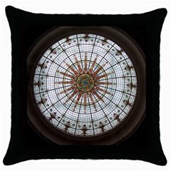 Dome Glass Architecture Glass Dome Throw Pillow Case (black) by Wegoenart