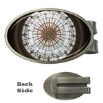 Dome Glass Architecture Glass Dome Money Clips (Oval)  Front