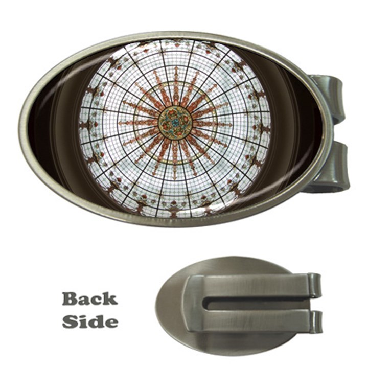 Dome Glass Architecture Glass Dome Money Clips (Oval) 