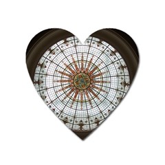 Dome Glass Architecture Glass Dome Heart Magnet by Wegoenart