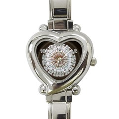 Dome Glass Architecture Glass Dome Heart Italian Charm Watch by Wegoenart