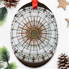 Dome Glass Architecture Glass Dome Oval Ornament (two Sides) by Wegoenart