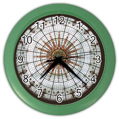 Dome Glass Architecture Glass Dome Color Wall Clock by Wegoenart