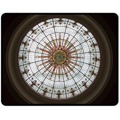 Dome Glass Architecture Glass Dome Double Sided Fleece Blanket (medium)  by Wegoenart