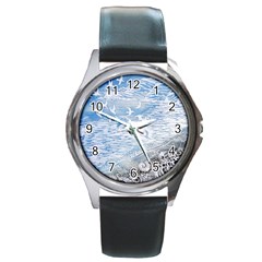 Coast Beach Shell Conch Water Round Metal Watch