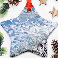 Coast Beach Shell Conch Water Ornament (Star)