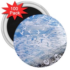 Coast Beach Shell Conch Water 3  Magnets (100 pack)