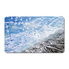 Coast Beach Shell Conch Water Magnet (rectangular) by Wegoenart