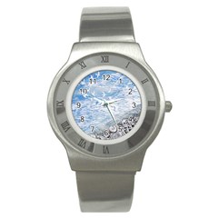 Coast Beach Shell Conch Water Stainless Steel Watch by Wegoenart