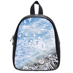 Coast Beach Shell Conch Water School Bag (Small)