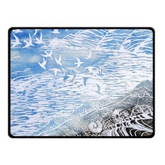 Coast Beach Shell Conch Water Fleece Blanket (Small)