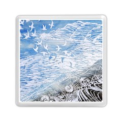 Coast Beach Shell Conch Water Memory Card Reader (Square)