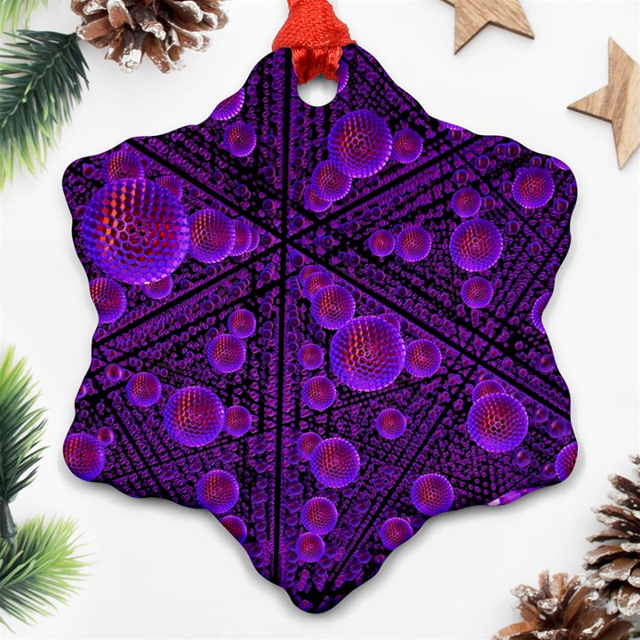 Spheres Combs Structure Regulation Snowflake Ornament (Two Sides)