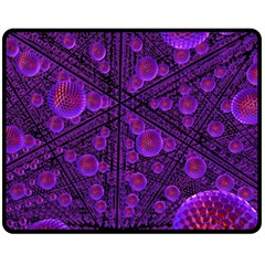 Spheres Combs Structure Regulation Double Sided Fleece Blanket (medium)  by Wegoenart