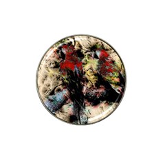 Ara Bird Parrot Animal Art Hat Clip Ball Marker (4 Pack) by Wegoenart