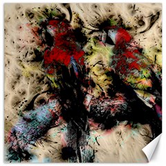 Ara Bird Parrot Animal Art Canvas 16  X 16  by Wegoenart